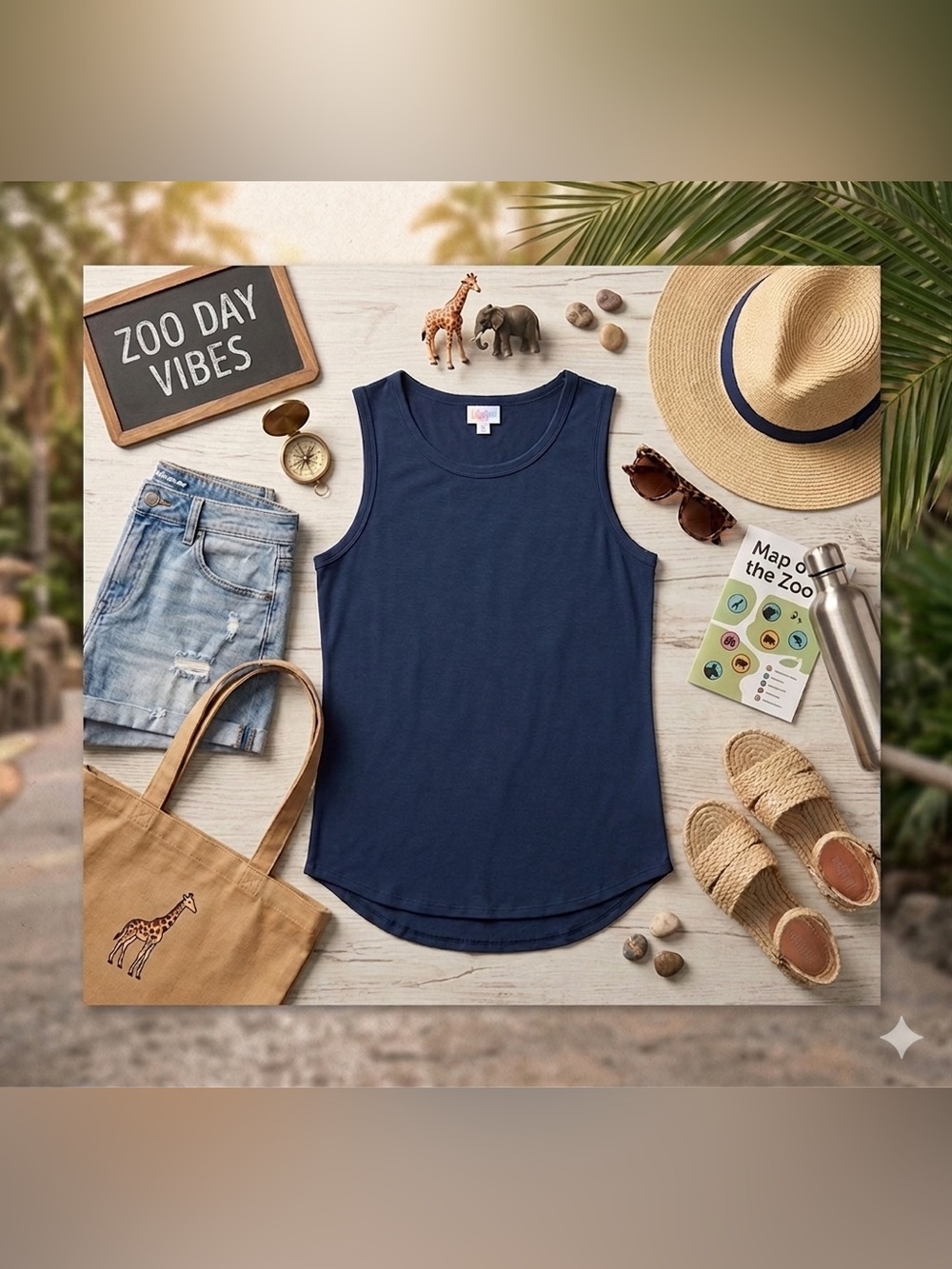 LuLaRoe Cocoa Tank XXS Navy Blue NWT High-Low Oversized Fit